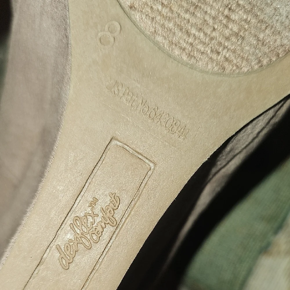 Dexter Dex Flex Women's Tan/Mauve Wedge Shoes Size 8